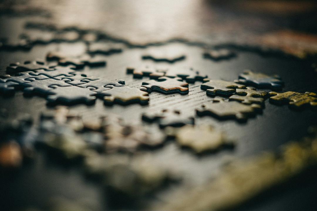 puzzle on table